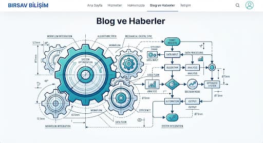 İş akışı optimizasyonu teknik çizimi